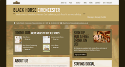 Desktop Screenshot of blackhorsepubcirencester.co.uk