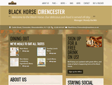 Tablet Screenshot of blackhorsepubcirencester.co.uk